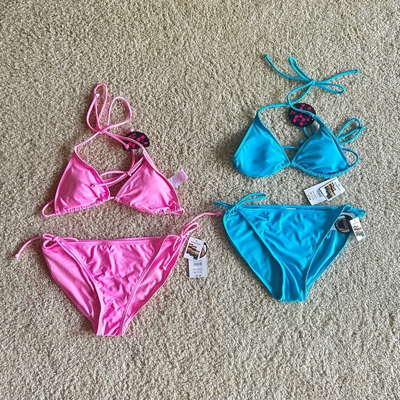 No Boundaries Swim Nwt Pink And Blue No Boundaries Bikini Swimsuits